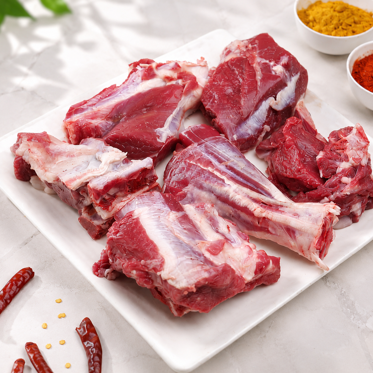 Premium Khassi Rewazi Curry Cut  – Fresh Mutton | 450 gm